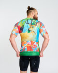 HOLOKOLO Kurzarm Fahrradtrikot - DEER - Grün/mehrfarbig