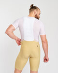 HOLOKOLO Kurze Fahrradhose mit Trägern - NOVEL PRO - Beige