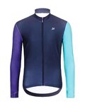 HOLOKOLO Langarm Fahrradtrikot für den Winter - PERFORMANCE WINTER - Lila/Grün