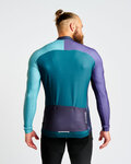 HOLOKOLO Langarm Fahrradtrikot für den Winter - PERFORMANCE WINTER - Lila/Grün
