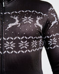 HOLOKOLO Langarm Fahrradtrikot für den Winter - FROSTTRAIL WINTER - Schwarz