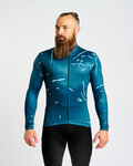 HOLOKOLO Langarm Fahrradtrikot für den Winter - PASSION WINTER - Blau
