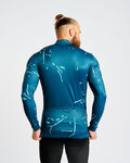 HOLOKOLO Langarm Fahrradtrikot für den Winter - PASSION WINTER - Blau