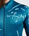 HOLOKOLO Langarm Fahrradtrikot für den Winter - PASSION WINTER - Blau
