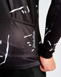 HOLOKOLO Langarm Fahrradtrikot für den Winter - PASSION WINTER - Schwarz/Weiß