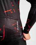 HOLOKOLO Langarm Fahrradtrikot für den Winter - PASSION WINTER - Schwarz/Rot