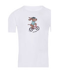 NU. BY HOLOKOLO Kurzarm Fahrrad-Shirt - PEDAL POWER - Weiß