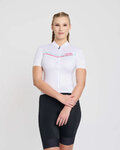 RIVANELLE Kurzarm Fahrradtrikot - LEVEL UP - Weiß