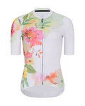 RIVANELLE Kurzarm Fahrradtrikot - FLOWERY LADY - Weiß/Rosa/Grün