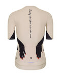 RIVANELLE Kurzarm Fahrradtrikot - HANDS LADY - Beige/Schwarz