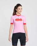 RIVANELLE Kurzarm Fahrradtrikot - FRUIT LADY - Rosa/Rot