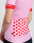RIVANELLE Kurzarm Fahrradtrikot - FRUIT LADY - Rosa/Rot