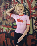 RIVANELLE Kurzarm Fahrradtrikot - FRUIT LADY - Rosa/Rot
