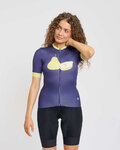 RIVANELLE Kurzarm Fahrradtrikot - FRUIT LADY - Blau/Hellgrün