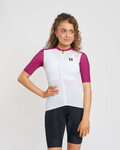 RIVANELLE Kurzarm Fahrradtrikot - TECHNICAL  - Weiß/bordeaux