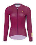 RIVANELLE Langarm Fahrradtrikot für den Sommer - VICTORIOUS GOLD ELITE LADY - bordeaux