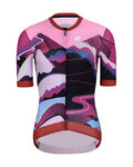 RIVANELLE Kurzarm Fahrradtrikot - SUNSET ELITE LADY LIMITED EDITION - Rosa/mehrfarbig