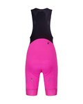 RIVANELLE Kurze Fahrradhose mit Trägern - ACTIVE ELITE - Rosa/Schwarz