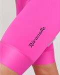 RIVANELLE Kurze Fahrradhose mit Trägern - ACTIVE ELITE - Rosa/Schwarz