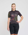 RIVANELLE Kurzarm Fahrradtrikot - MAAPPI DARK LADY - Schwarz/mehrfarbig
