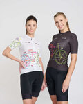 RIVANELLE Kurzarm Fahrradtrikot - MAAPPI ELITE LADY - Weiß/mehrfarbig