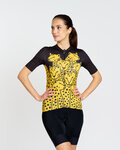 RIVANELLE Kurzarm Fahrradtrikot - CHEETAH II - Gelb/Schwarz