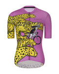 RIVANELLE Kurzarm Fahrradtrikot - CHEETAH - Gelb/Rosa