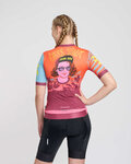 RIVANELLE Kurzarm Fahrradtrikot - LESS TALK - Rot/mehrfarbig
