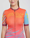 RIVANELLE Kurzarm Fahrradtrikot - LESS TALK - Rot/mehrfarbig