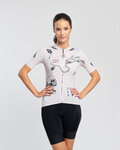 RIVANELLE Kurzarm Fahrradtrikot - TATTOO - Elfenbein/Grau