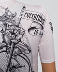 RIVANELLE Kurzarm Fahrradtrikot - TATTOO - Elfenbein/Grau
