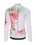 RIVANELLE Langarm Fahrradtrikot für den Winter - FLOWERY WINTER - Gelb/mehrfarbig