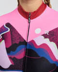 RIVANELLE Langarm Fahrradtrikot für den Winter - SUNSET WINTER - Rosa/mehrfarbig