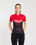 RIVANELLE Kurzarm Fahrradtrikot - ARROW II - Rot/Schwarz
