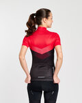 RIVANELLE Kurzarm Fahrradtrikot - ARROW II - Rot/Schwarz