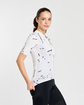 RIVANELLE Kurzarm Fahrradtrikot - PASSION - Weiß/Schwarz