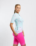 RIVANELLE Kurzarm Fahrradtrikot - PASSION - Blau/Rosa