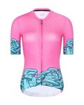 RIVANELLE Kurzarm Fahrradtrikot - MEDUSA - Rosa/Türkis