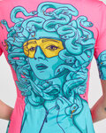 RIVANELLE Kurzarm Fahrradtrikot - MEDUSA - Rosa/Türkis
