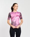 RIVANELLE Kurzarm Fahrradtrikot - ROSESCAPE - Lila/Schwarz