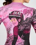 RIVANELLE Kurzarm Fahrradtrikot - ROSESCAPE - Lila/Schwarz