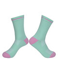 RIVANELLE Klassische Fahrradsocken - VELON - Hellblau/Rosa