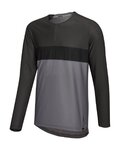 IXS Langarm Fahrradtrikot für den Sommer - FLOW XTG LS - Grau/Schwarz