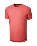 IXS Kurzarm Fahrrad-Shirt - FLOW 1.0 TECH TEE - Rot