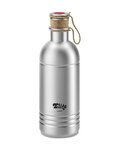 ELITE Fahrrad-Wasserflasche - VINTAGE ALU 600 - Silber