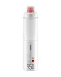 ELITE Fahrrad-Wasserflasche - JET PLUS 950 - Transparent/Rot