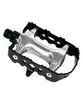 LONGUS Pedale - CAGE MTB FE/AL KNR - Schwarz/Silber