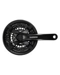 SHIMANO Kurbeln und Kettenblätter - TOURNEY TY501 170mm 42/34/24 - Schwarz