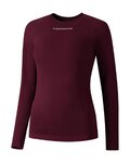 SHIMANO Langarm Fahrrad-Shirt - VERTEX LONG - bordeaux
