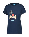 SHIMANO Kurzarm Fahrrad-Shirt - GRAPHIC TEE - Blau